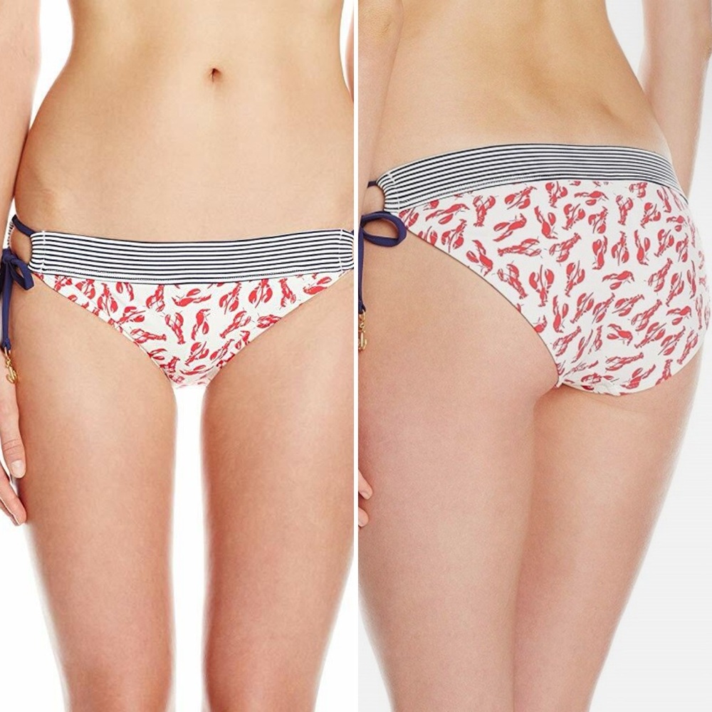 Sperry Lobster Catch Anchor Adjustable Hipster Bikini Bottom Size M Medium